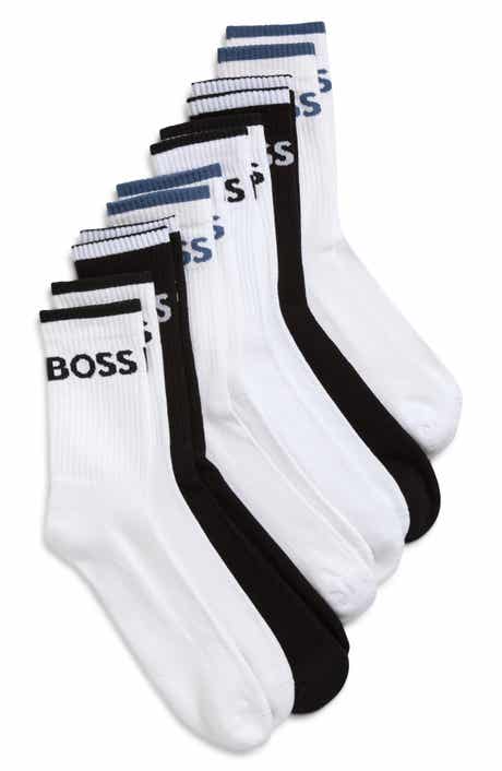 BOSS Assorted 6-Pack Stretch Quarter Socks