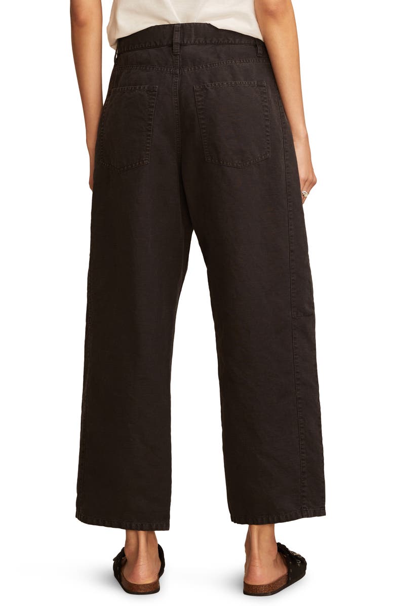 Lucky Brand Linen Blend Ankle Barrel Leg Pants, Alternate, color,