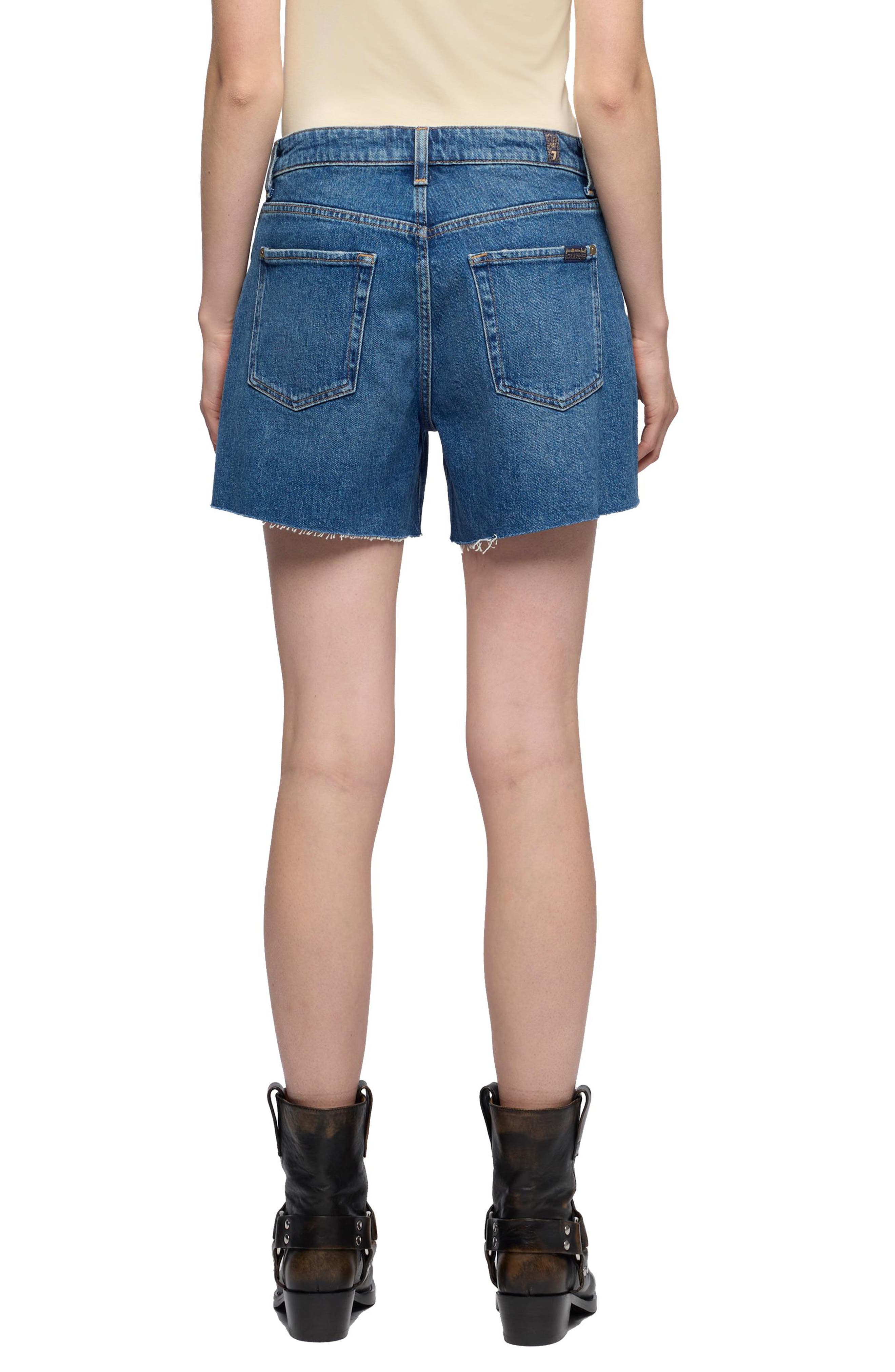 Monroe Long Denim Shorts - image 2