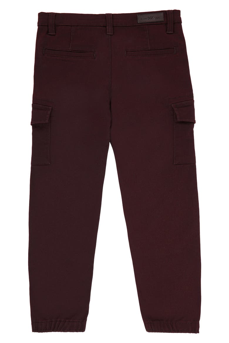 Kids' Flex Waist Commuter Cargo Joggers, Alternate, color, BURGUNDY