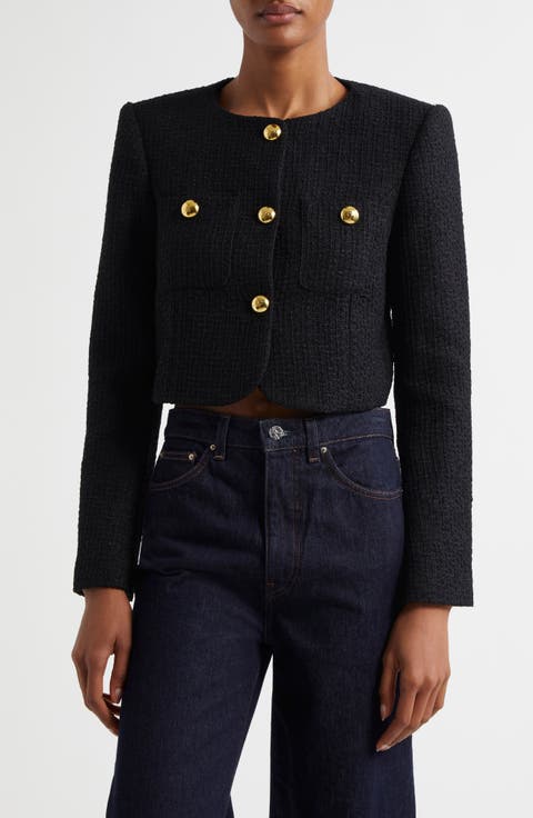 Auden Crop Tweed Jacket