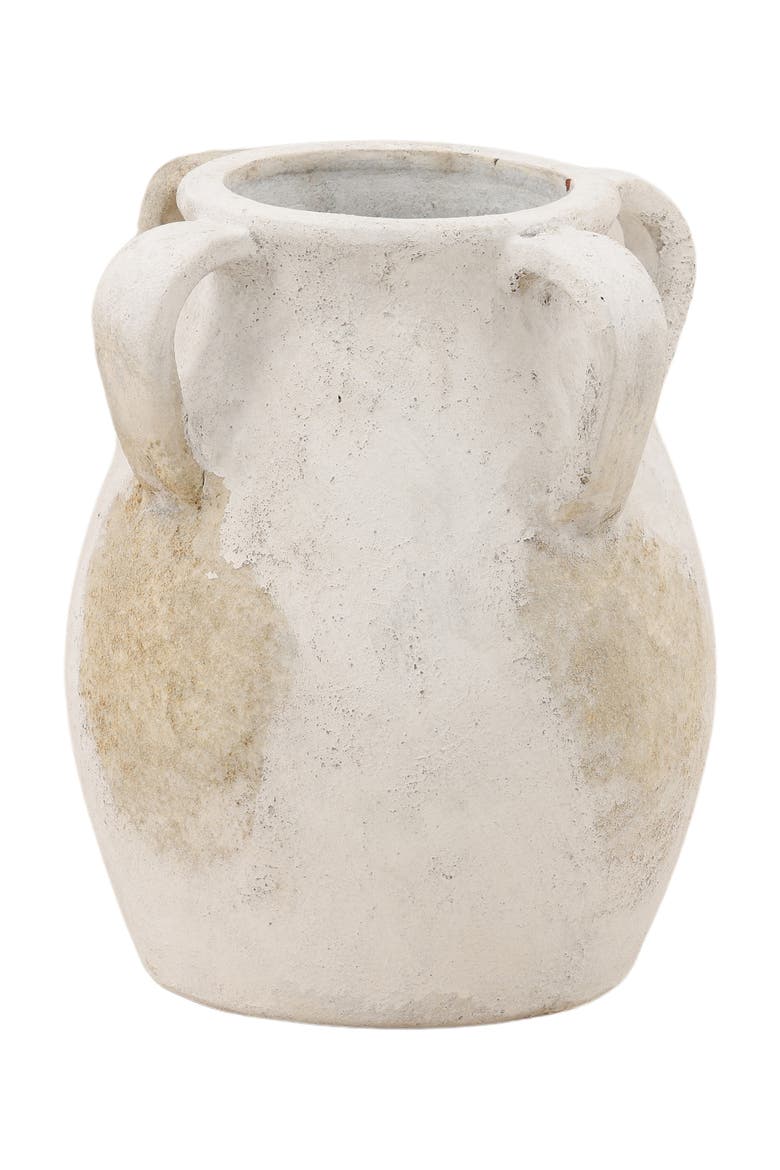 Helena Dual-Handle Terracotta Vase, Alternate, color, Ivory