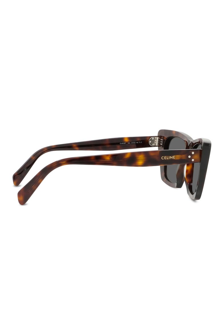 54mm Cat Eye Sunglasses, Alternate, color, DARK HAVANA / SMOKE