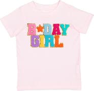 Sweet Wink Birthday Girl Patch Short Sleeve T-Shirt