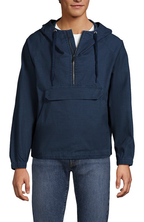 Lands' End Ripstop Anorak In Blue
