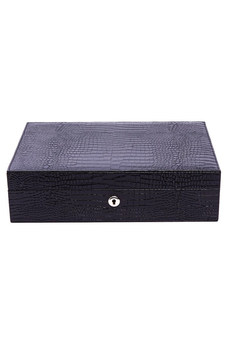 BROMPTON TEN WATCH BOX, Alternate, color, Black