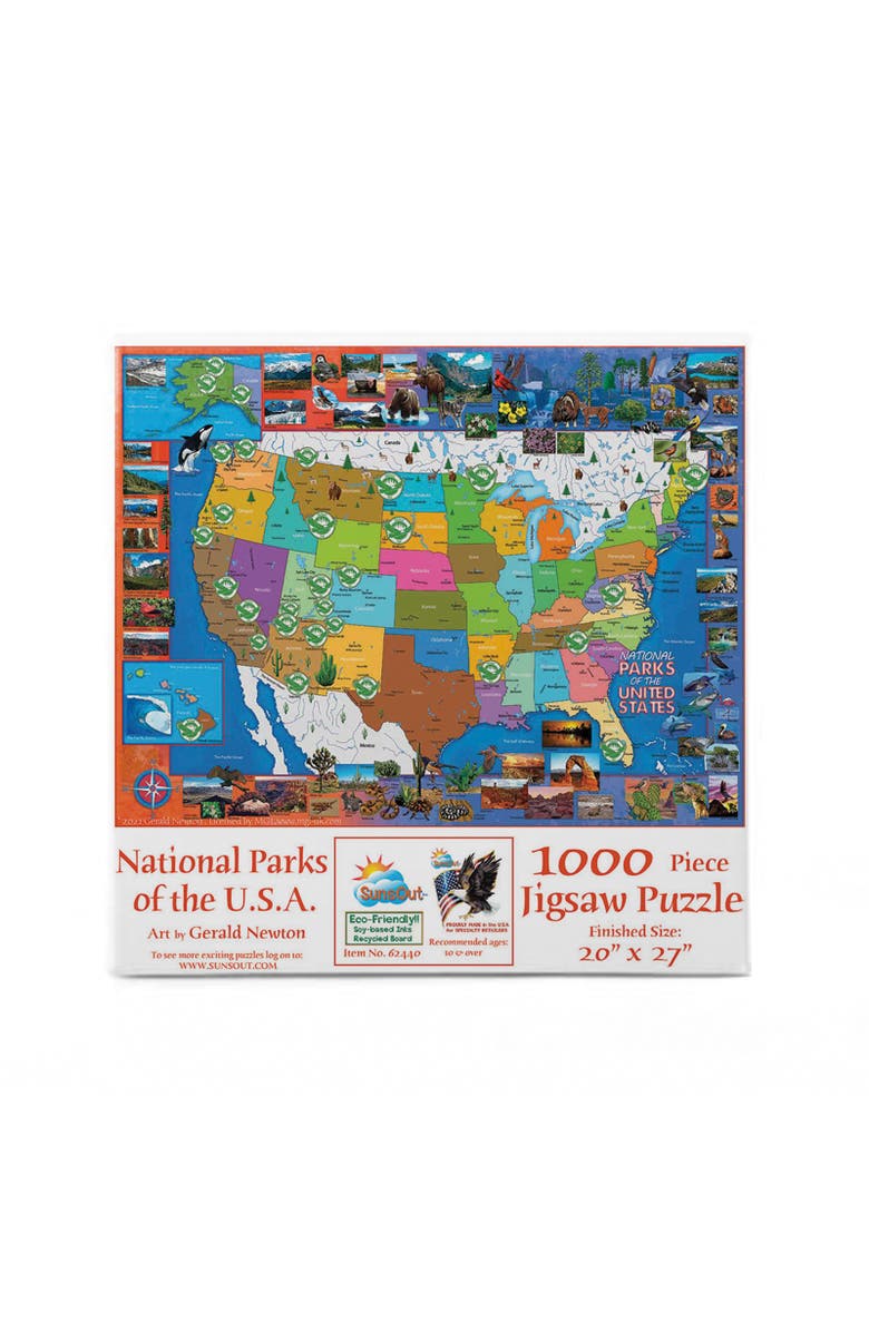 Sunsout National Parks of the USA 1000 piece Jigsaw Puzzle for Adults, Alternate, color, Multicolor