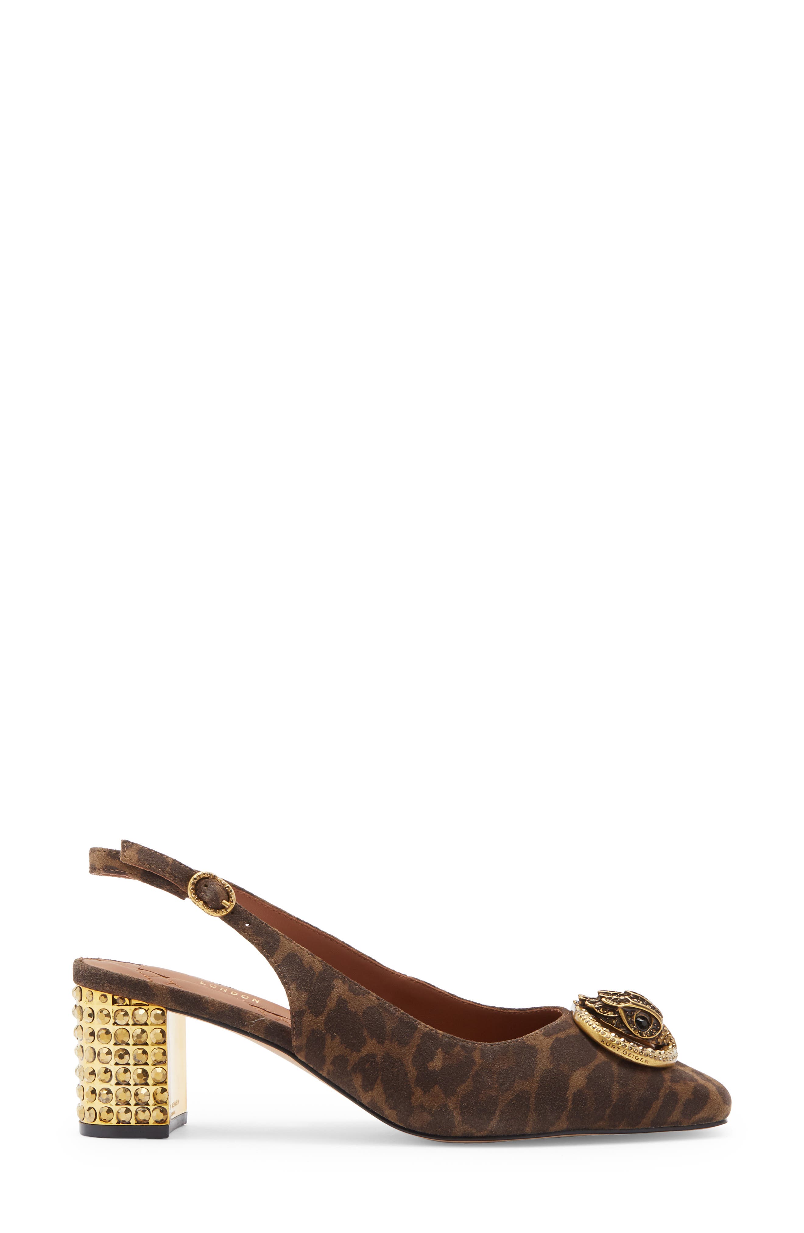 Kurt Geiger London Chelsea Slingback Pump, Alternate, color, Brown