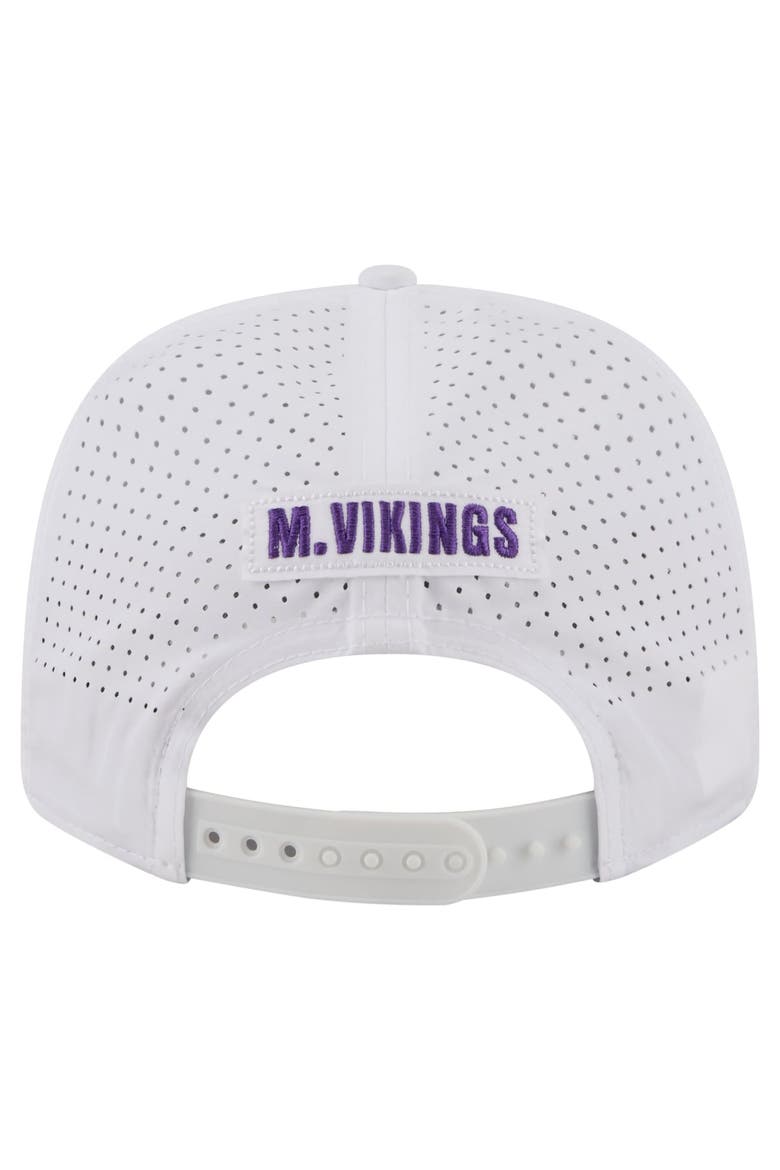 Men's New Era White Minnesota Vikings Name Plate 9SEVENTY Adjustable Hat, Alternate, color, White