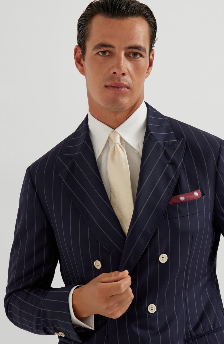 Brunello Cucinelli Silk necktie, Alternate, color, Panama