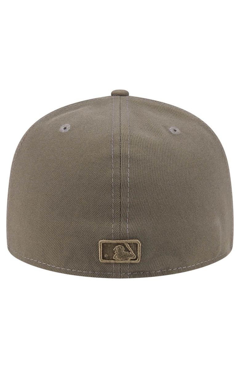 New Era Men's New Era Olive Boston Red Sox Color Pack A-Frame 59FIFTY Fitted Hat, Alternate, color, 