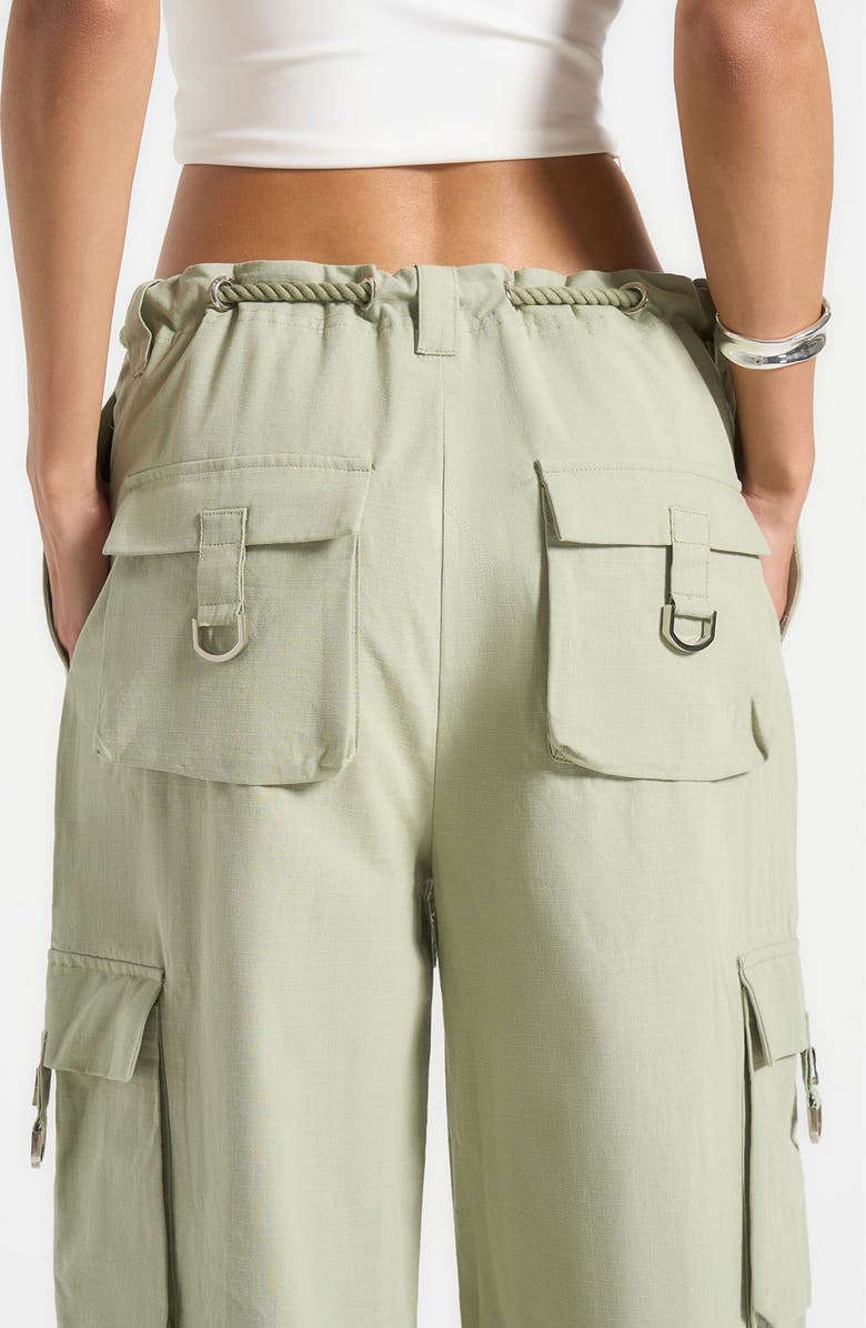 Manière De Voir Rosa Ripstop Parachute Cargo Pants, Alternate, color, Sage