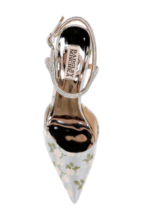BADGLEY MISCHKA BADGLEY MISCHKA BRIDAL AUTUMN POINTED TOE ANKLE STRAP PUMP
