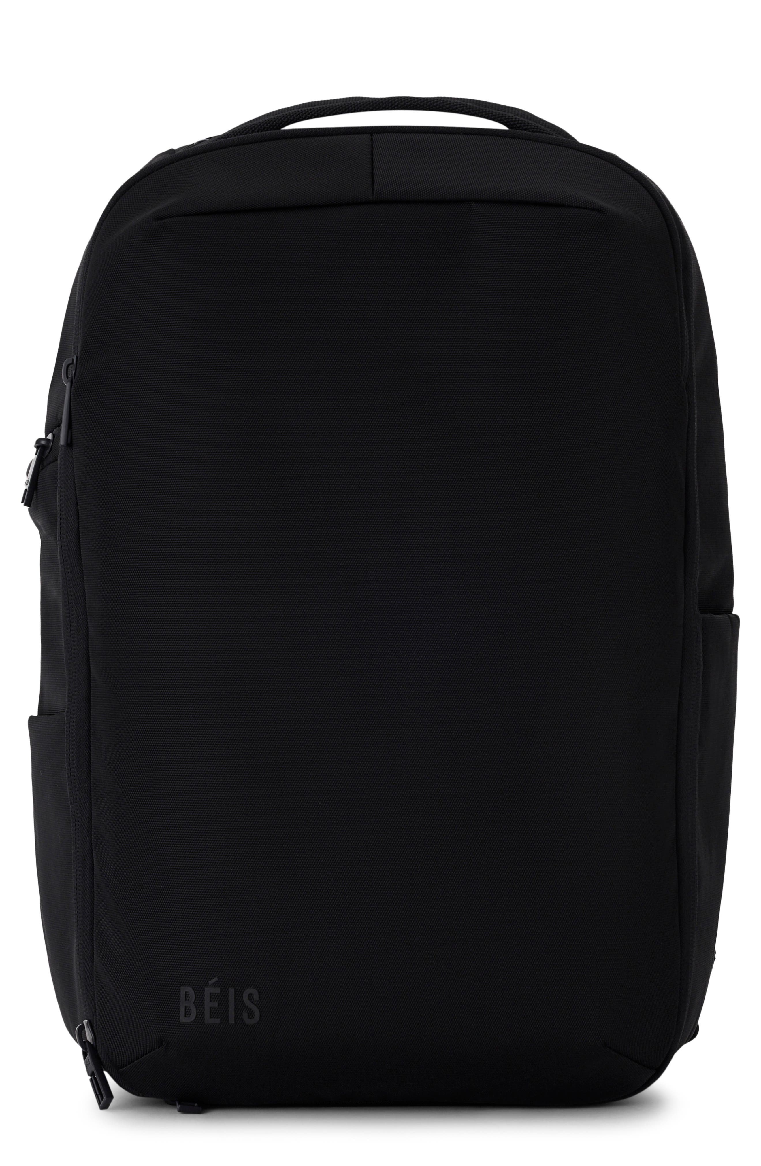 Béis The Pro Travel Backpack, Main, color, Black