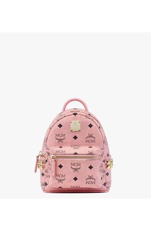 Stark Bebe Boo Side Studs Backpack in Visetos