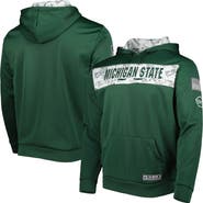 COLOSSEUM Men's Colosseum Green Michigan State Spartans OHT Military Appreciation Team Color Pullover Hoodie