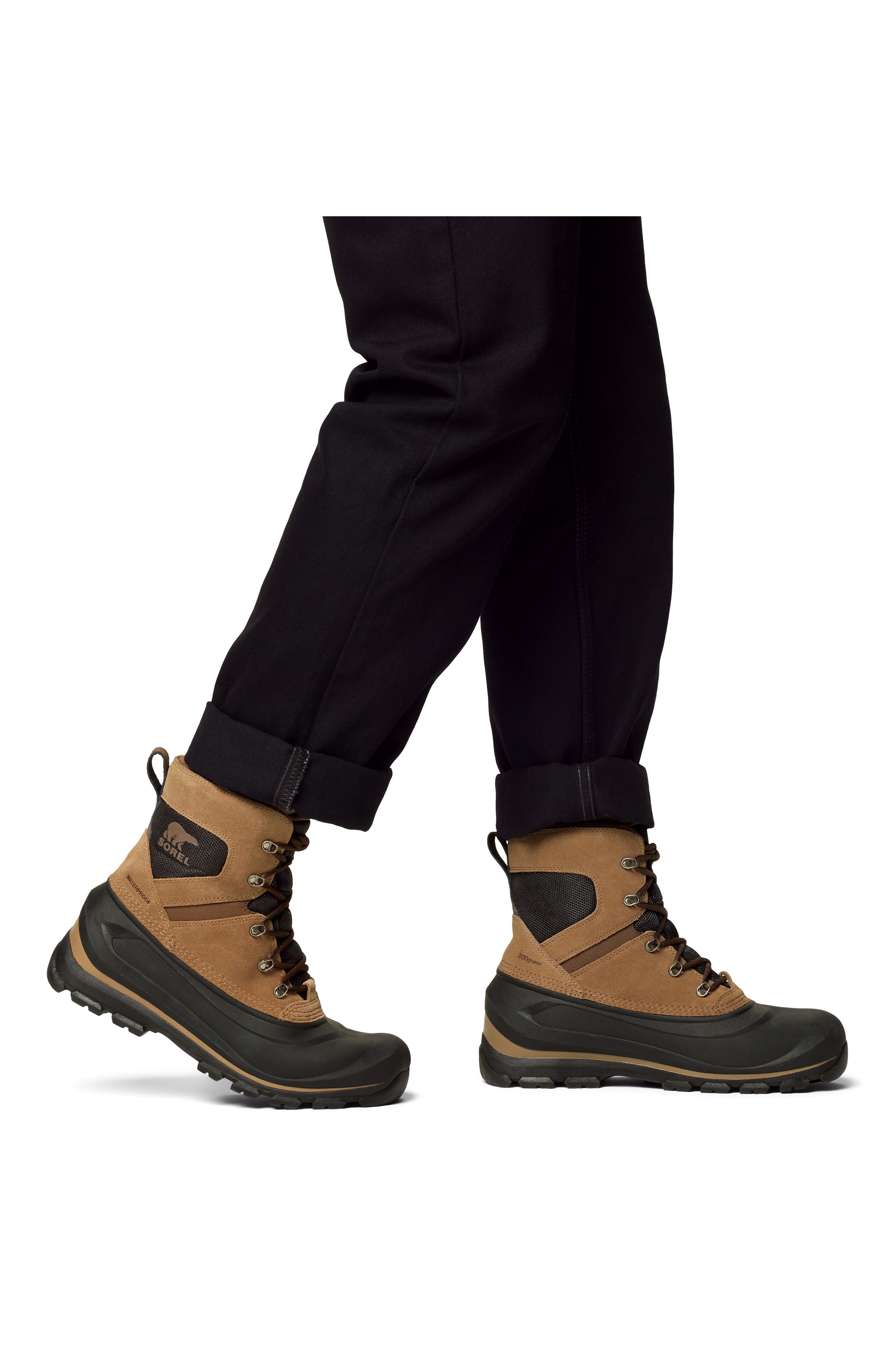 SOREL Buxton Waterproof Snow Boot, Alternate, color, Delta/ Black