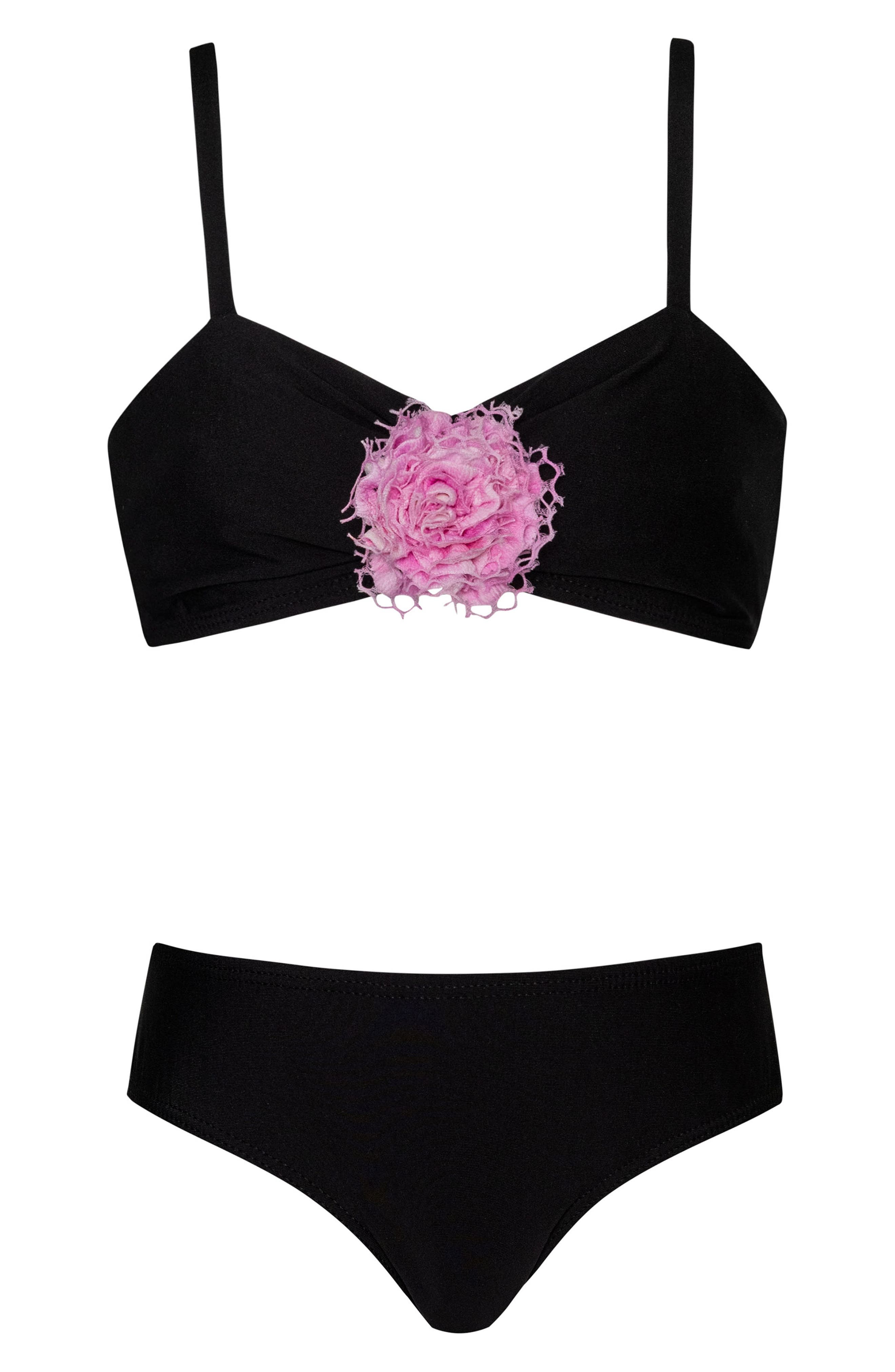 PQ SWIM Kids' Rosette Two-Piece Swimsuit