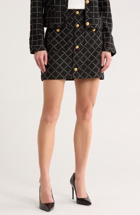 Brenton Tweed Miniskirt