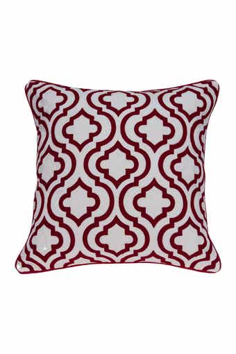 Nilam Transitional Pillow - 20" x 20" - Red