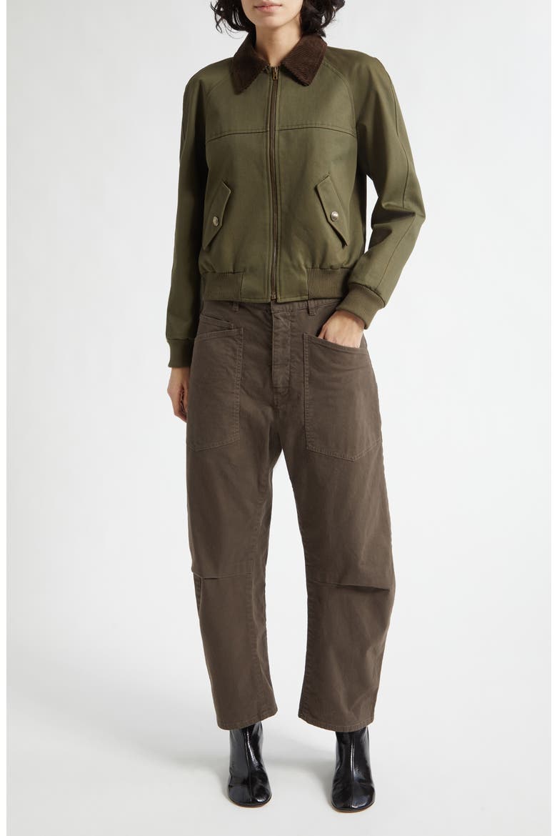 Shon Stretch Cotton Pants, Alternate, color, DARK WALNUT
