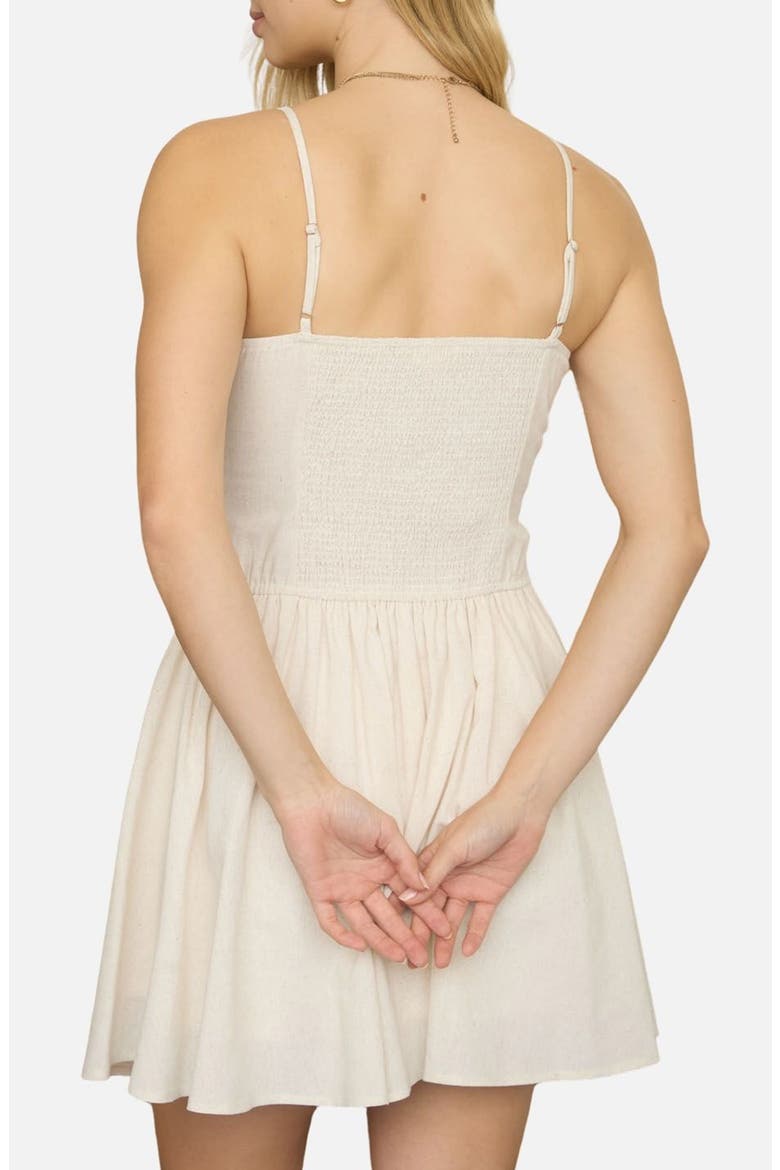Fit & Flare Minidress, Alternate, color, NATURAL