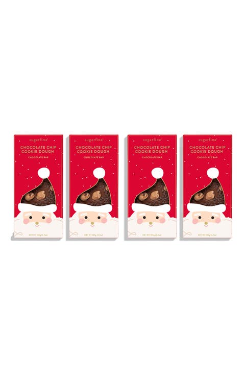 Set of 4 Chocolate Chip Cookie Dough Candy Bars