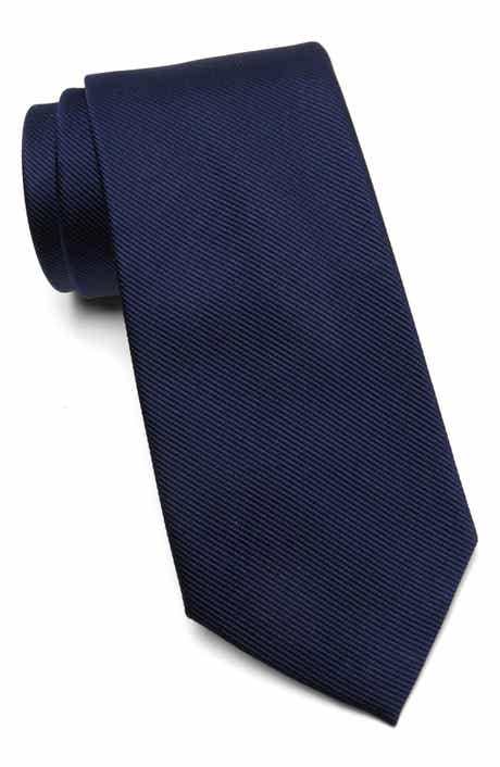 Textured Solid Silk Tie