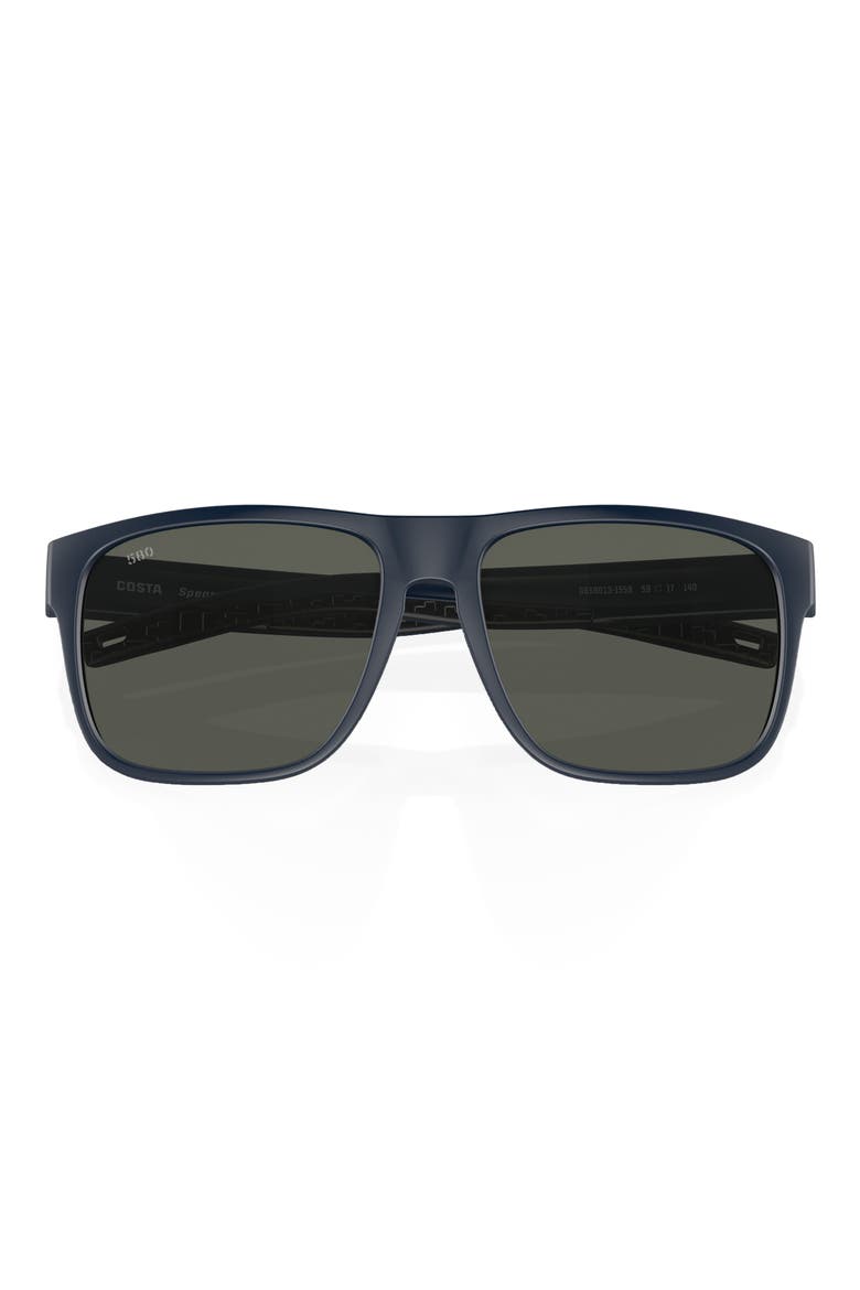 59mm Polarized Square Sunglasses, Alternate, color, BLUE