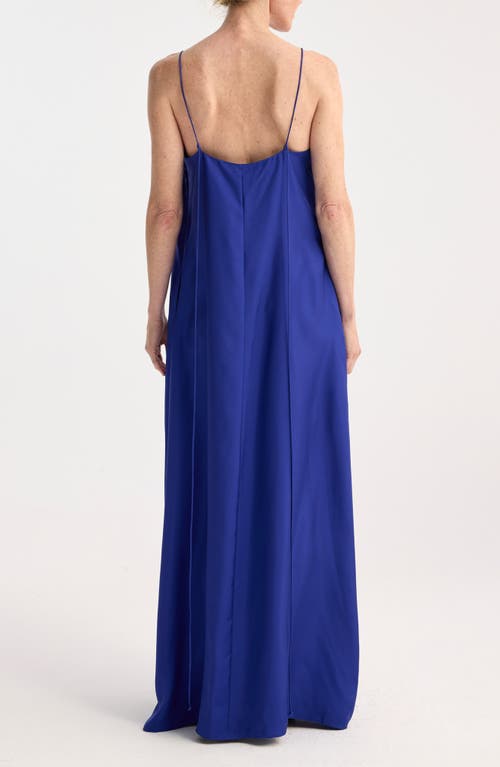Rohe Silk Maxi Dress In Electric Blue