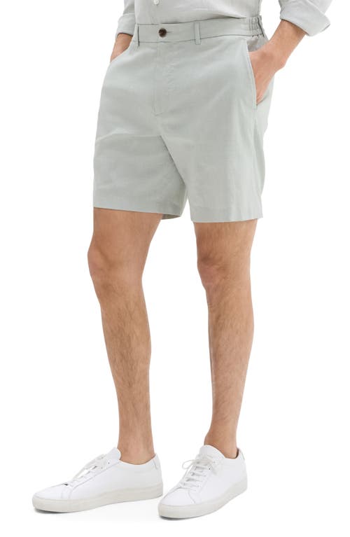 Theory Curtis Slim Fit Internal Drawstring Shorts In Light Green