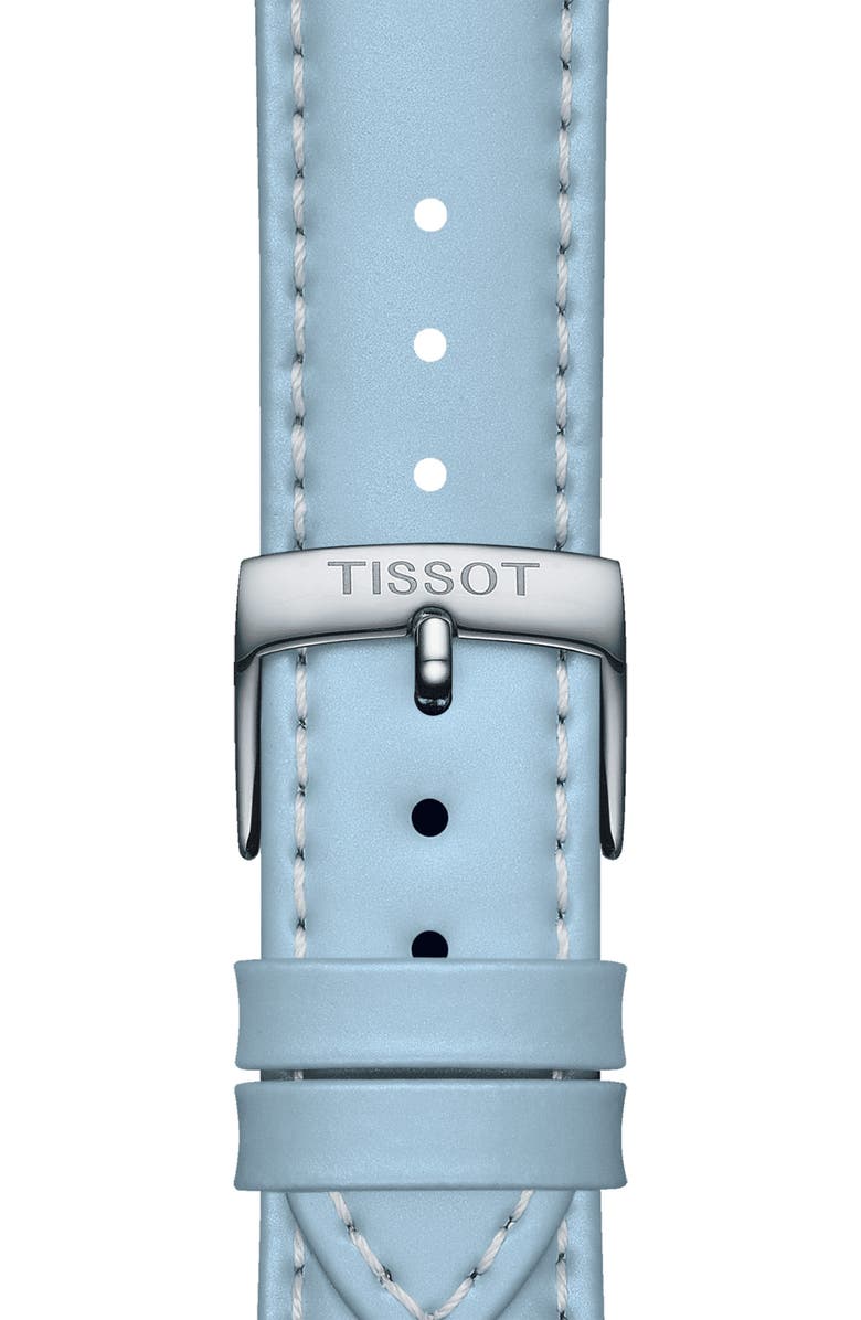 Tissot 18mm Leather Watch Strap, Alternate, color, 