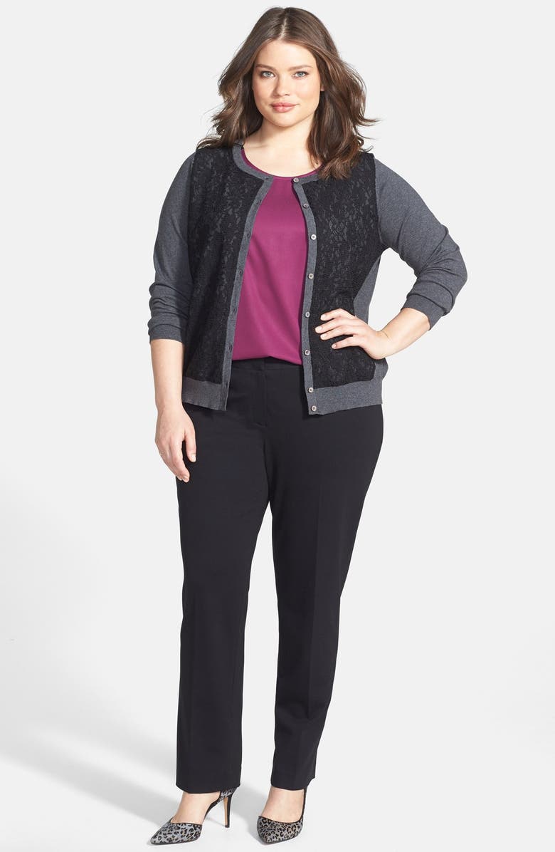 Vince Camuto Stretch Trousers, Alternate, color, 