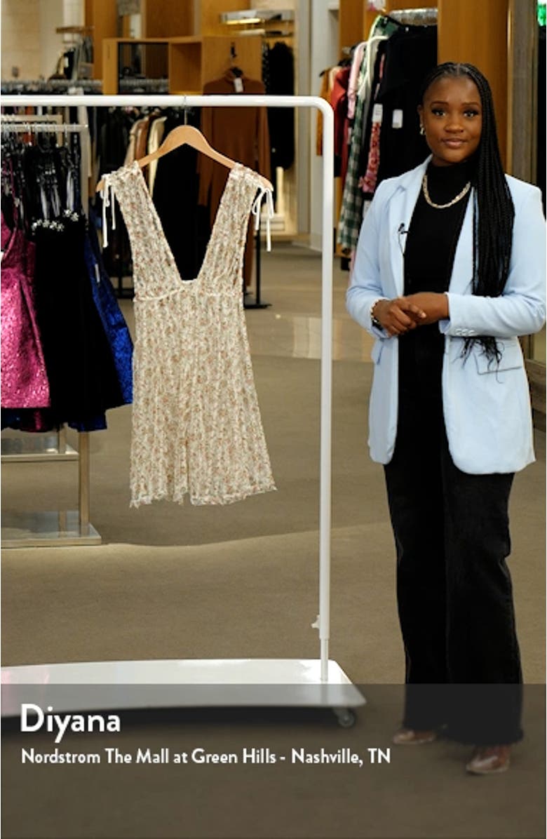 Gimme Butterflies Floral Mesh Chemise, sales video thumbnail