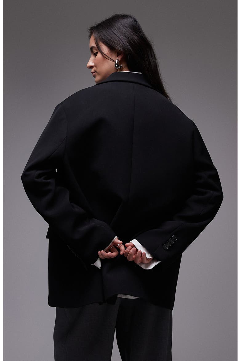 Oversize Grandad Blazer, Alternate, color, BLACK