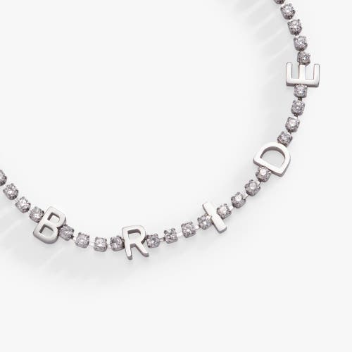 Alex And Ani Bride Tennis Chain Bracelet In Silver