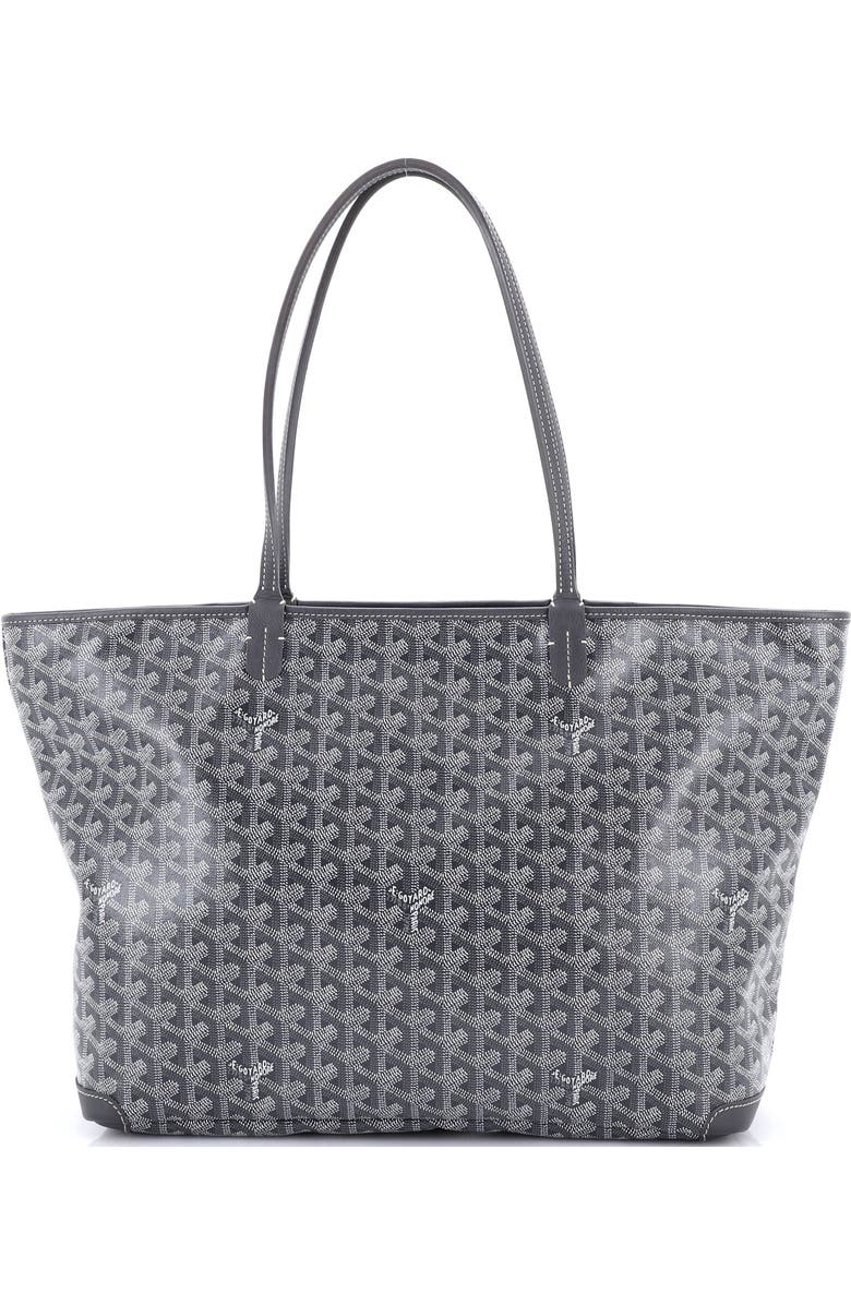 Pre-Owned Goyard Artois Tote Coated Canvas MM, Main, color, Gray