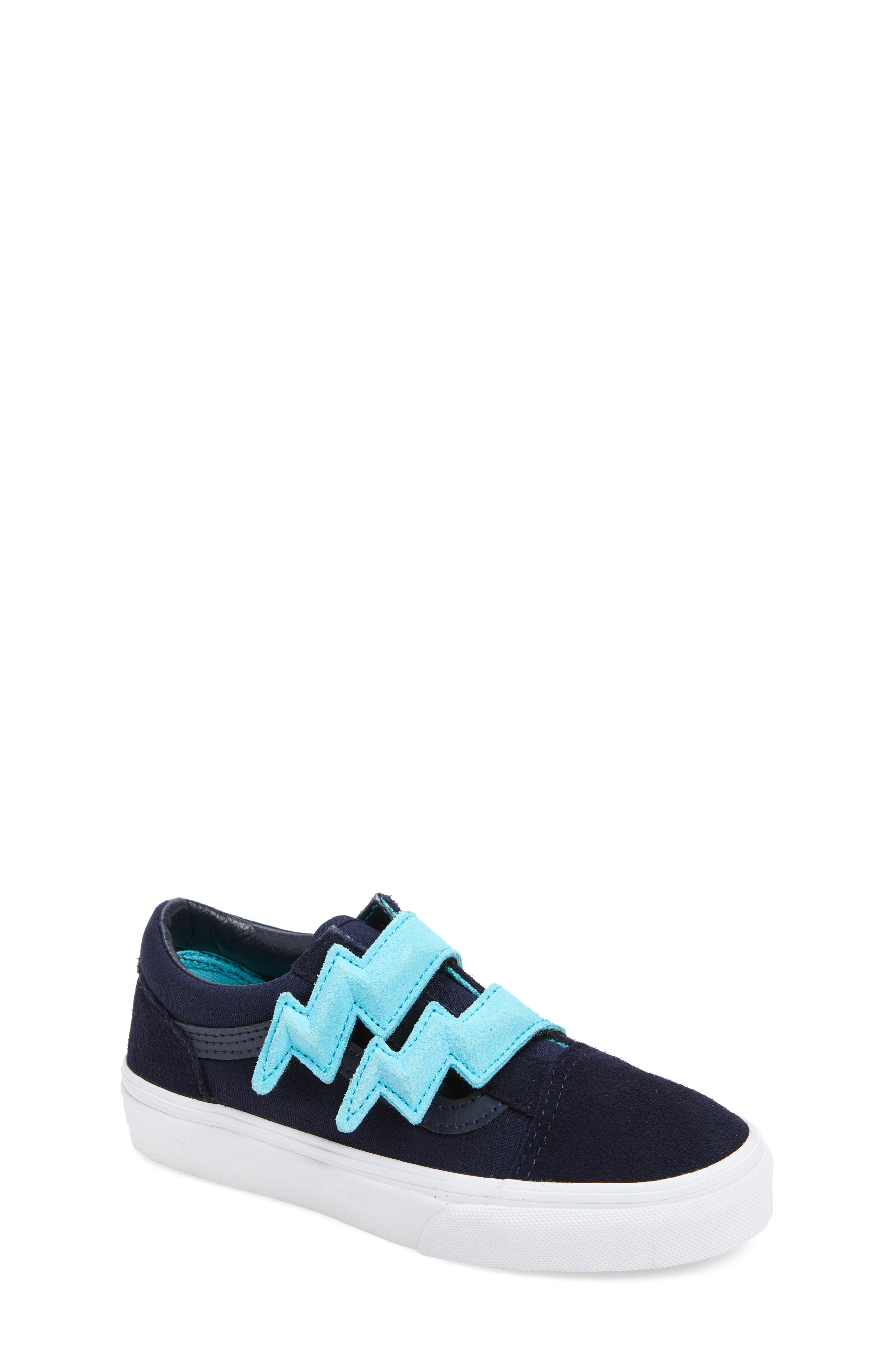 Vans Kids
 Old Skool Bolt Glow in the Dark Sneaker, Main, color, Glow Summer Nights Navy