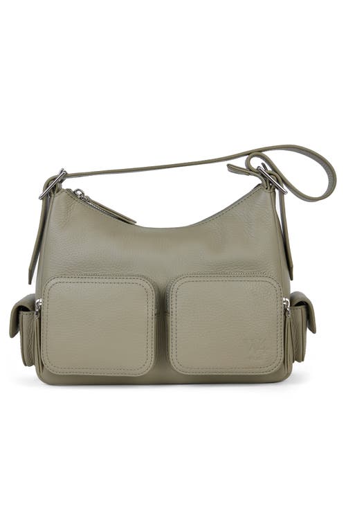 We-ar4 The Cargo Leather Crossbody Bag In Green