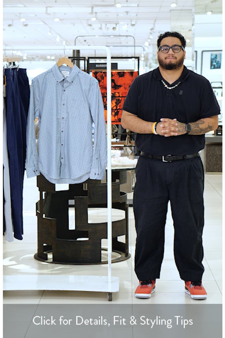 Everyday Slim Fit Gingham Stretch Button-Down Oxford Shirt video