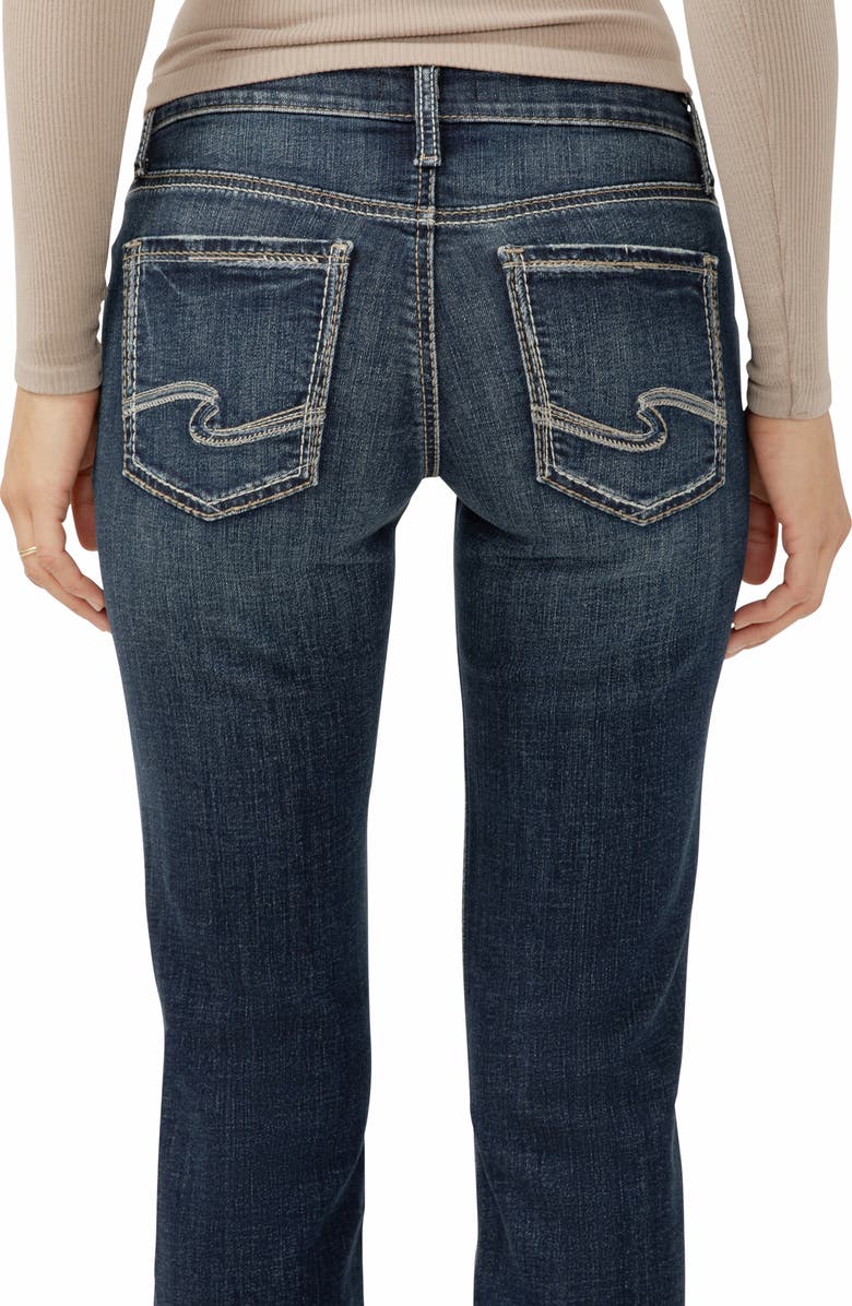 Silver Jeans Co. Britt Ripped Low Rise Slim Straight Leg Jeans, Alternate, color, Bonnie