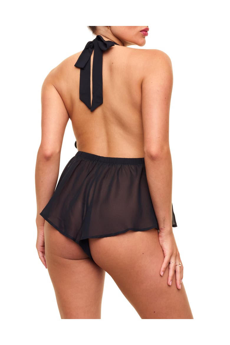 Merilyn Romper Lingerie, Alternate, color, Black