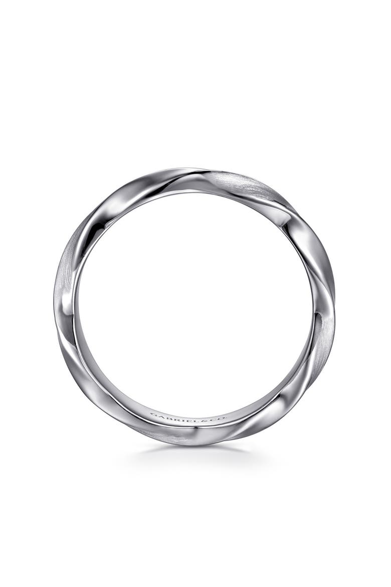Meridian Sterling Silver Twisted Band Ring, Alternate, color, STERLING SILVER