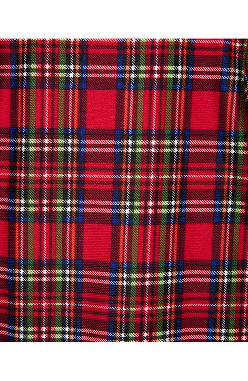 Little Me Baby Girls Plaid Footed Coverall In Red