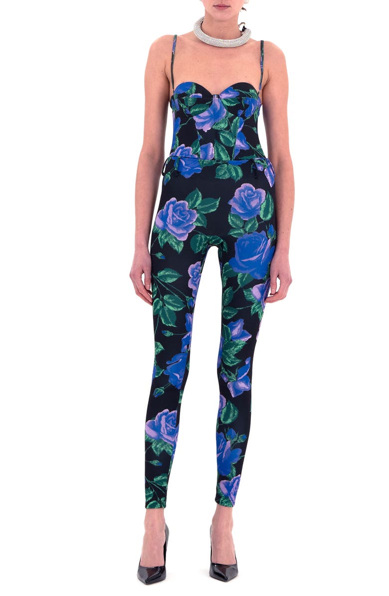 Richard Quinn Belted Corset Jumpsuit, Main, color, 