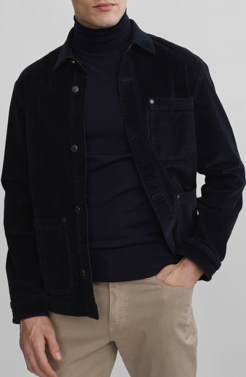 Sean Cotton Corduroy Button-Up Shirt Jacket
