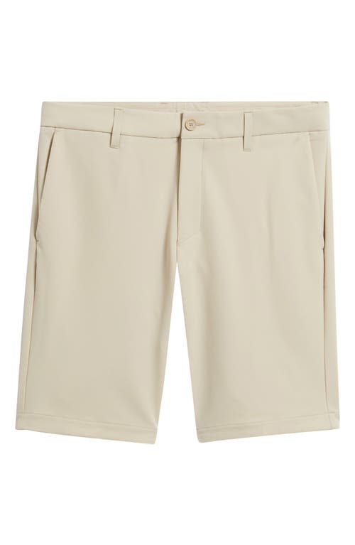 Hugo Boss Slim-fit Shorts In Water-repellent Easy-iron Fabric In Medium Beige