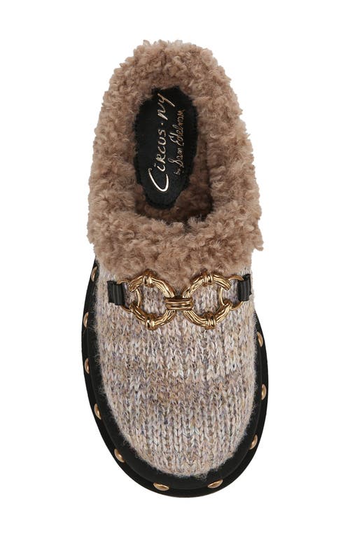 Circus Ny By Sam Edelman Annie Faux Shearling Lined Clog In Natural/nutmeg