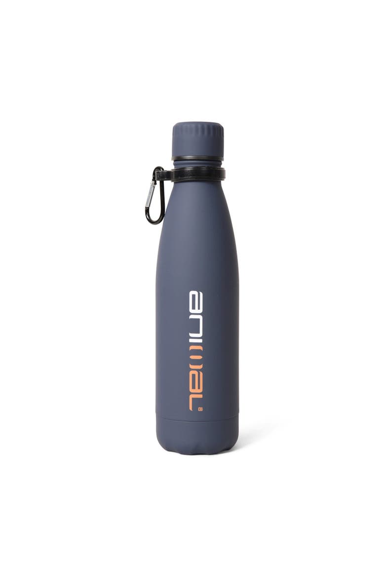 Rubber 480ml Water Bottle, Main, color, Navy