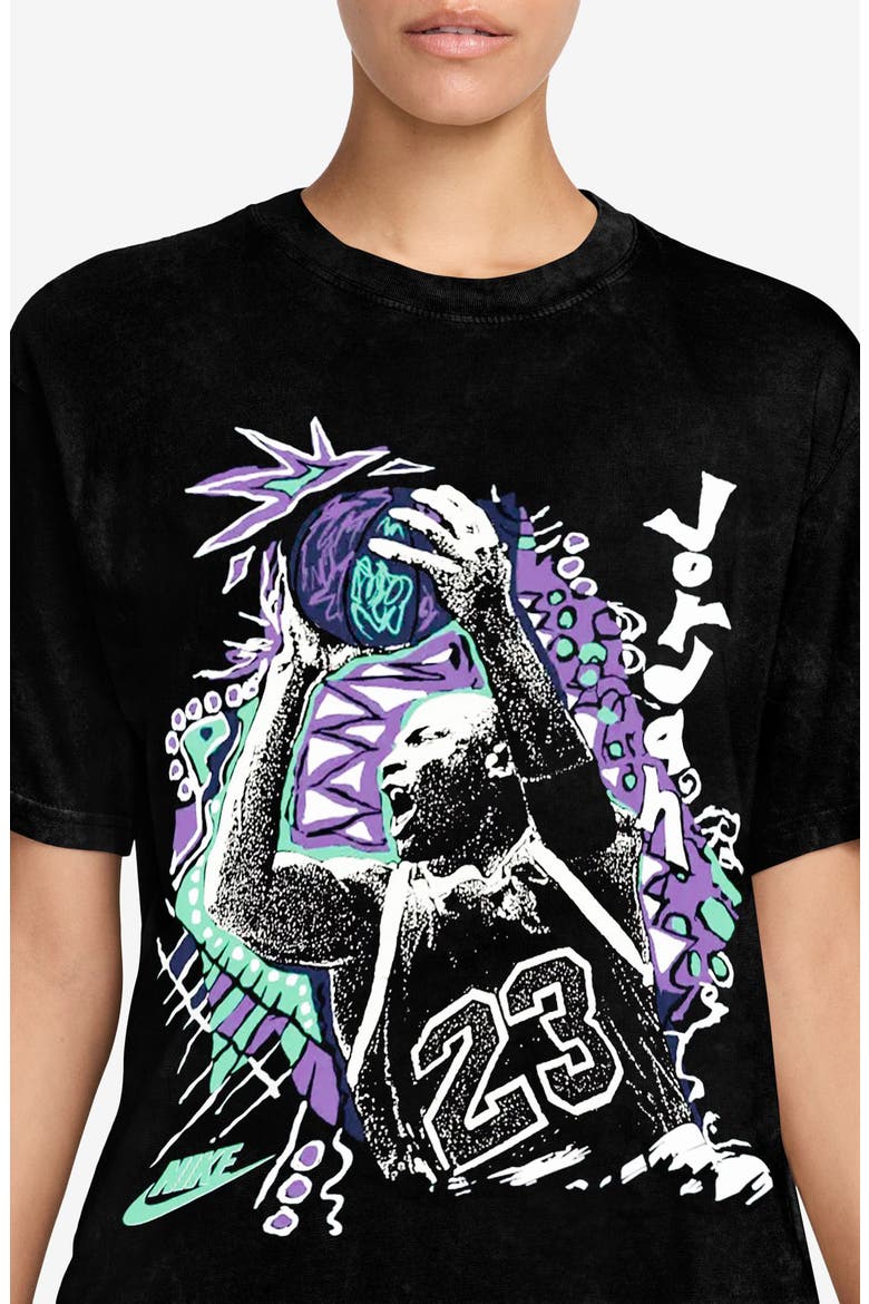 Flight Cotton Graphic T-Shirt, Alternate, color, BLACK/ WHITE